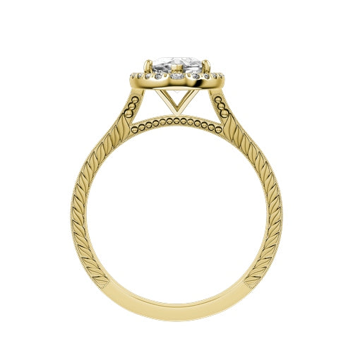 Marquise Lab-grown Diamond Bridal Ring — front