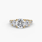 Three-Stone with Pavé Band 3