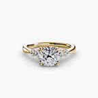 Solitaire with Shoulder Accents 2