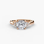 Solitaire with Cluster Shoulders 2