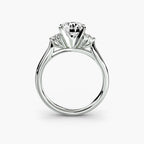 Solitaire with Cluster Shoulders 2